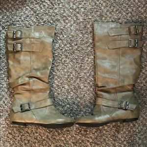 Tan tall boots